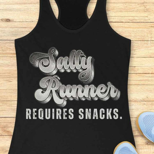Salty Runner Requires Snacks Tank Top