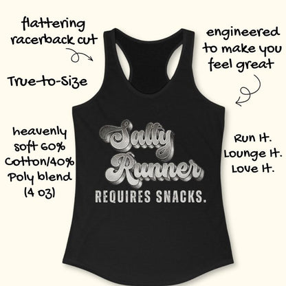 Salty Runner Requires Snacks Tank Top