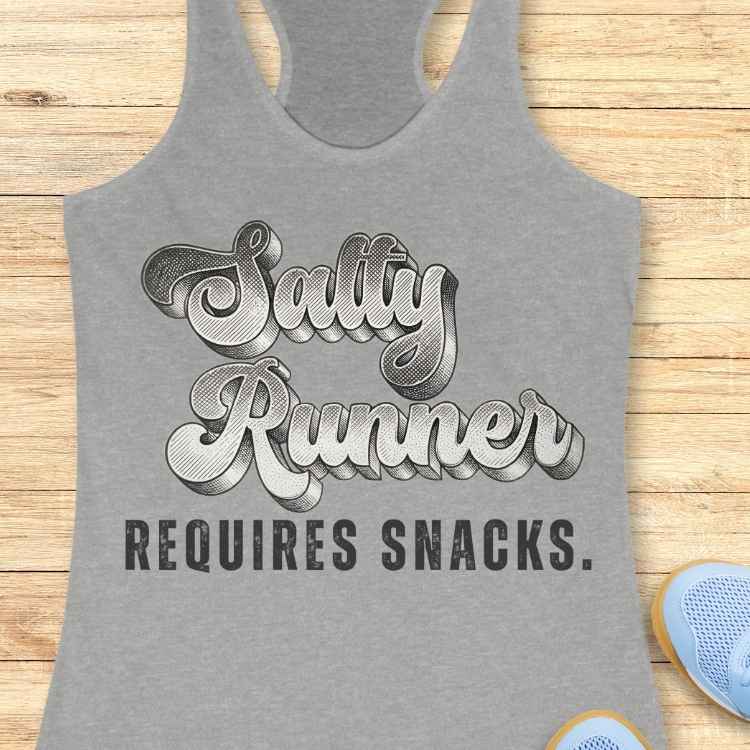 Salty Runner Requires Snacks Tank Top