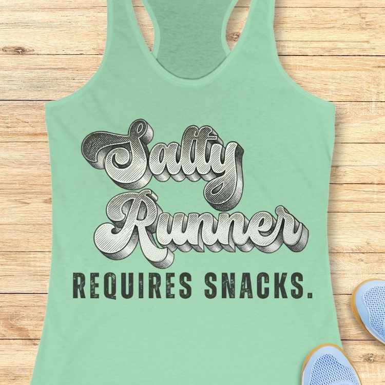 Salty Runner Requires Snacks Tank Top