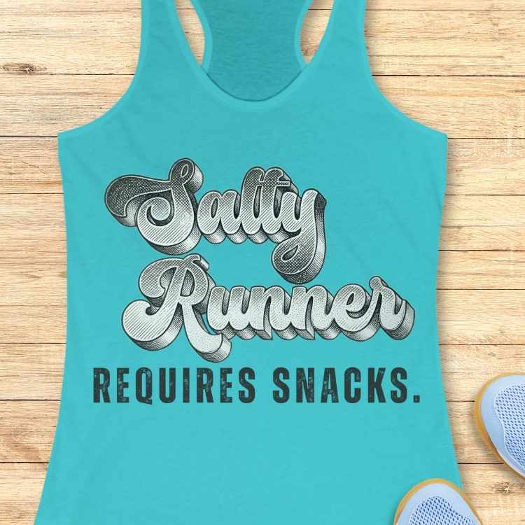 Salty Runner Requires Snacks Tank Top