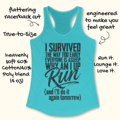 Survived Morning Run Tank Top