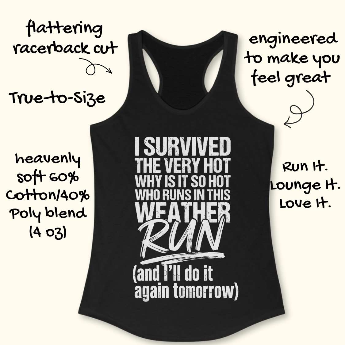 Survived Hot Weather Tank Top
