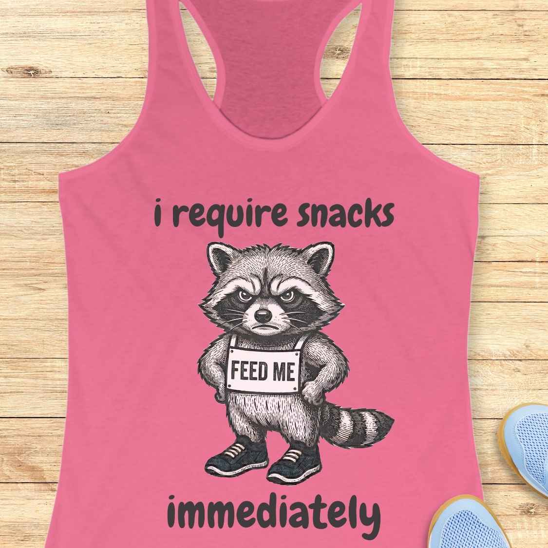 Require Snacks Immediately Tank Top
