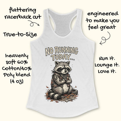 No Running Today Tank Top
