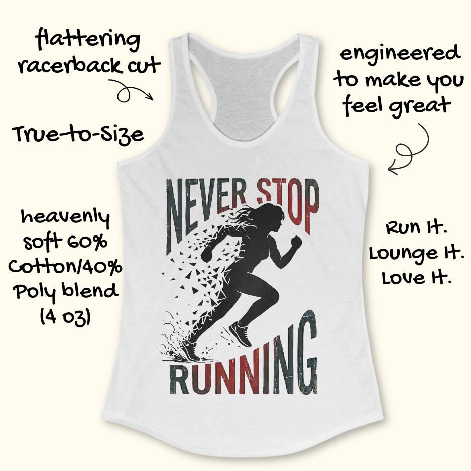 Never Stop Running Tank Top
