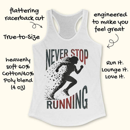 Never Stop Running Tank Top