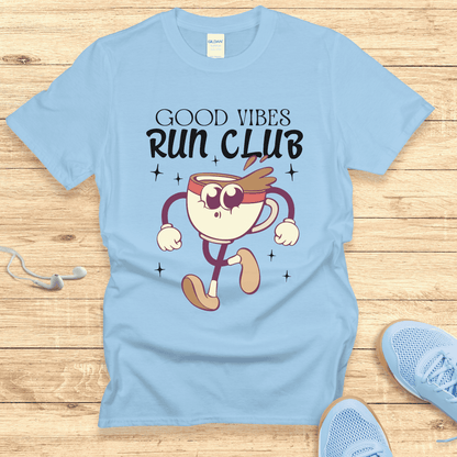 Empowering Running Shirt  Women Runners T-Shirt Gift Good Vibes Club
