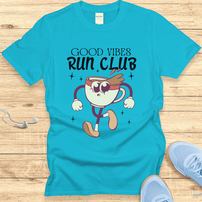 Empowering Running Shirt  Women Runners T-Shirt Gift Good Vibes Club