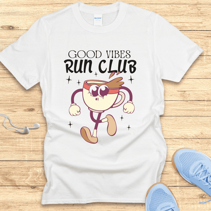 Empowering Running Shirt  Women Runners T-Shirt Gift Good Vibes Club