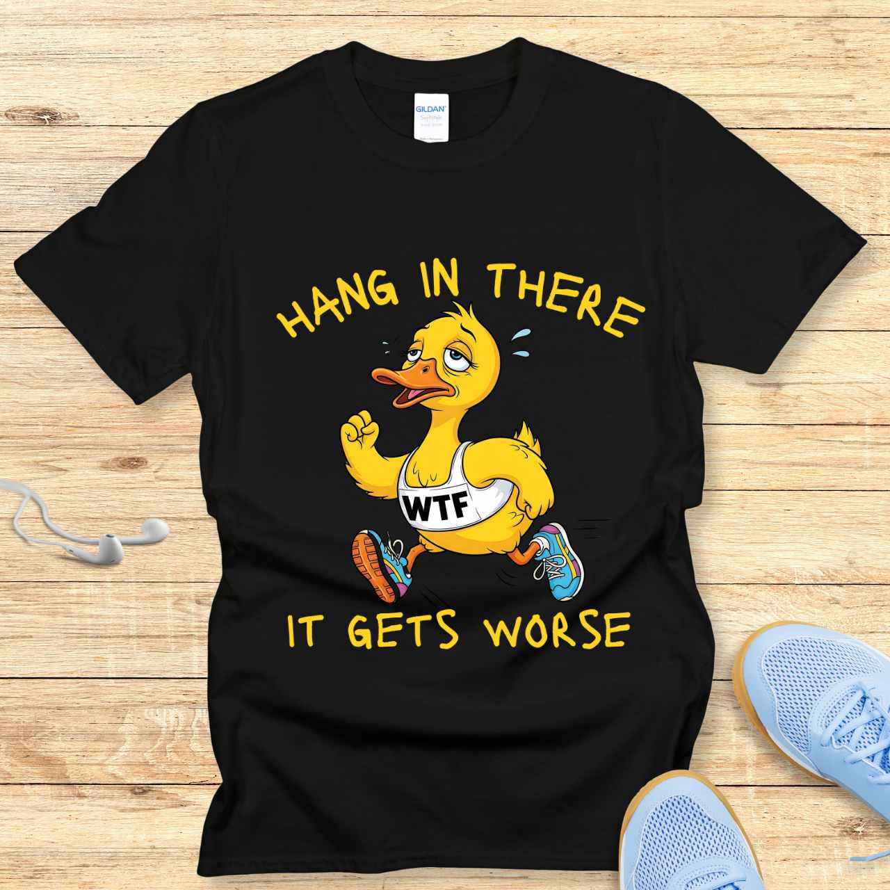Funny Running Shirt Women Runners T-Shirt Gift It Get's Worse