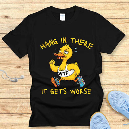 Funny Running Shirt Women Runners T-Shirt Gift It Get's Worse
