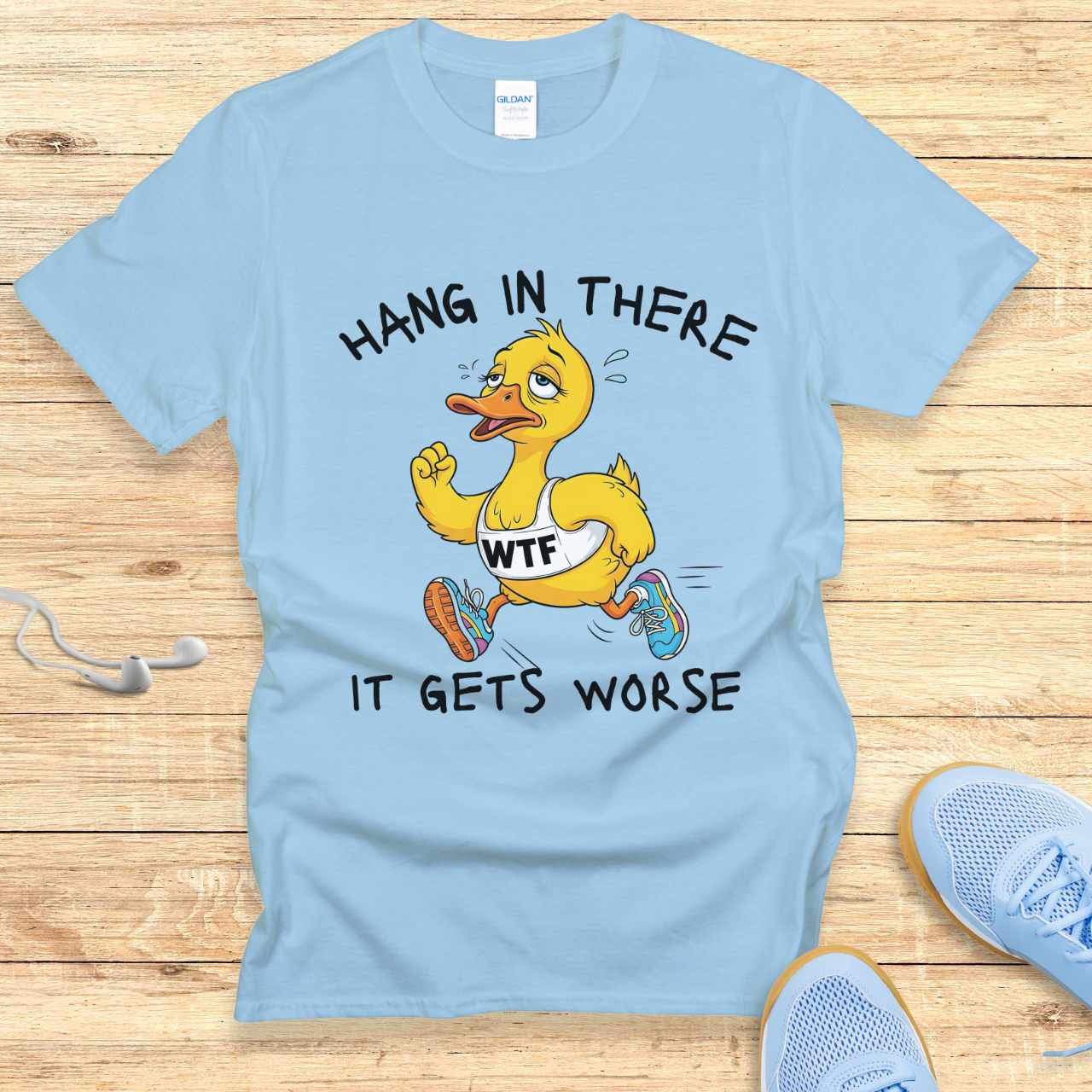 Funny Running Shirt Women Runners T-Shirt Gift It Get's Worse