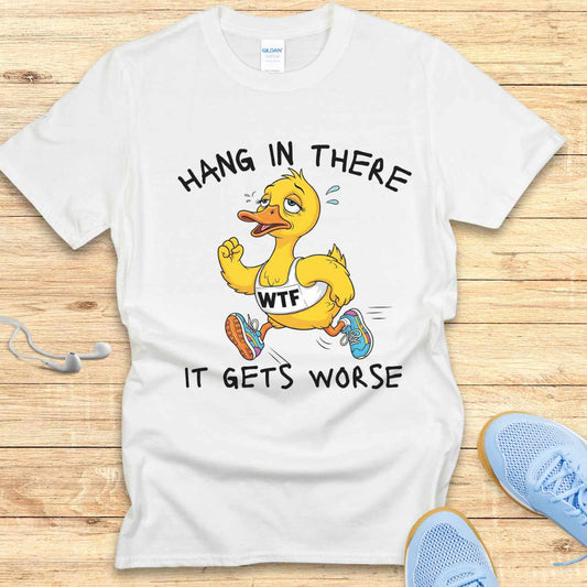 Funny Running Shirt Women Runners T-Shirt Gift It Get's Worse