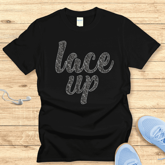 Empowering Running Shirt  Women Runners T-Shirt Gift Lace Up