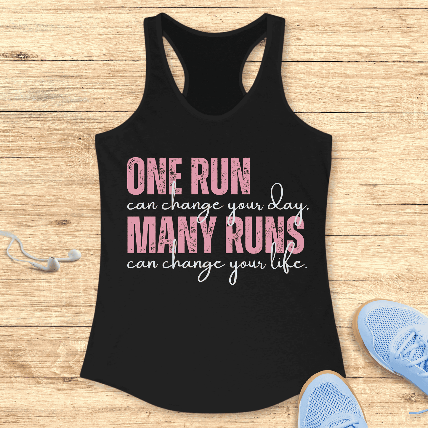 Motivation Running Racerback Tank Top Women Runners Change Your Life