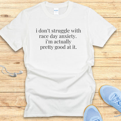 Funny Running Shirt  Women Runners T-Shirt Don't Struggle with Anxiety