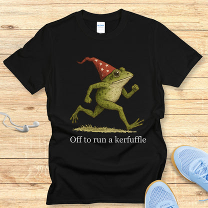 Funny Running Shirt  Women Runners T-Shirt Off to Run a Kerfuffle