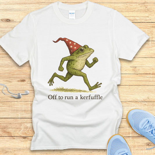 Funny Running Shirt  Women Runners T-Shirt Off to Run a Kerfuffle