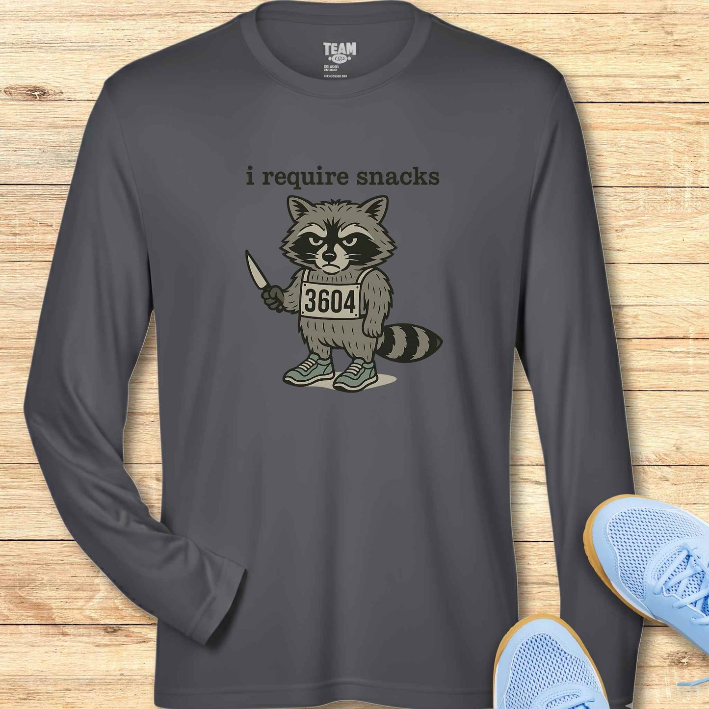 I require Snacks Moisture-Wicking & Lightweight Performance Shirt