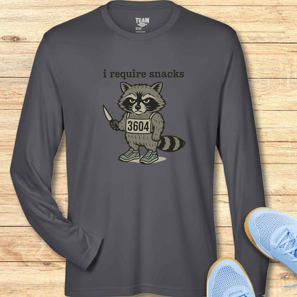 I require Snacks Moisture-Wicking & Lightweight Performance Shirt