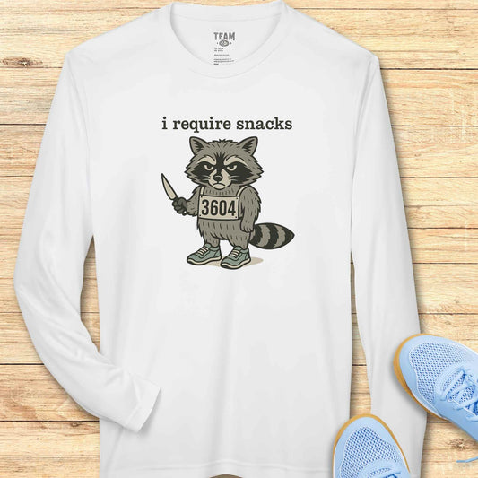 I require Snacks Moisture-Wicking & Lightweight Performance Shirt