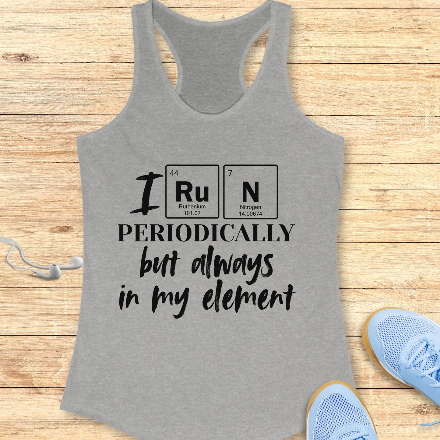 Funny Running Racerback Tank Top  Women Runners I Run Periodically