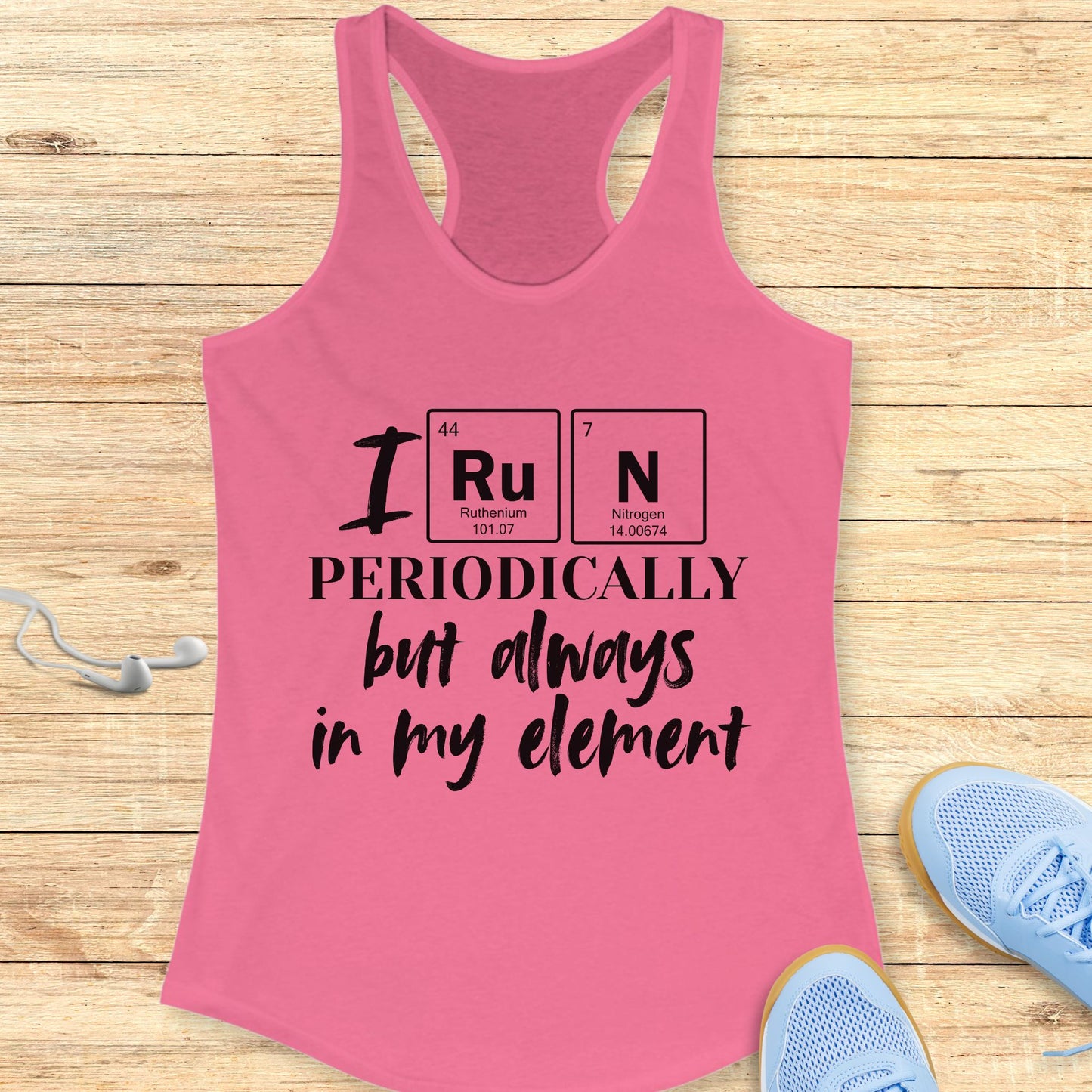 Funny Running Racerback Tank Top  Women Runners I Run Periodically