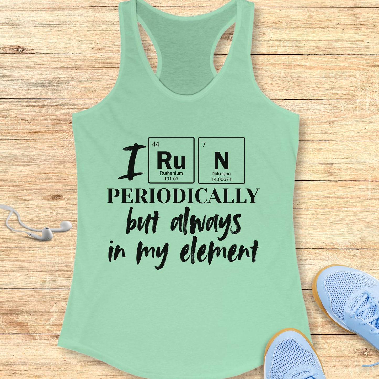 Funny Running Racerback Tank Top  Women Runners I Run Periodically