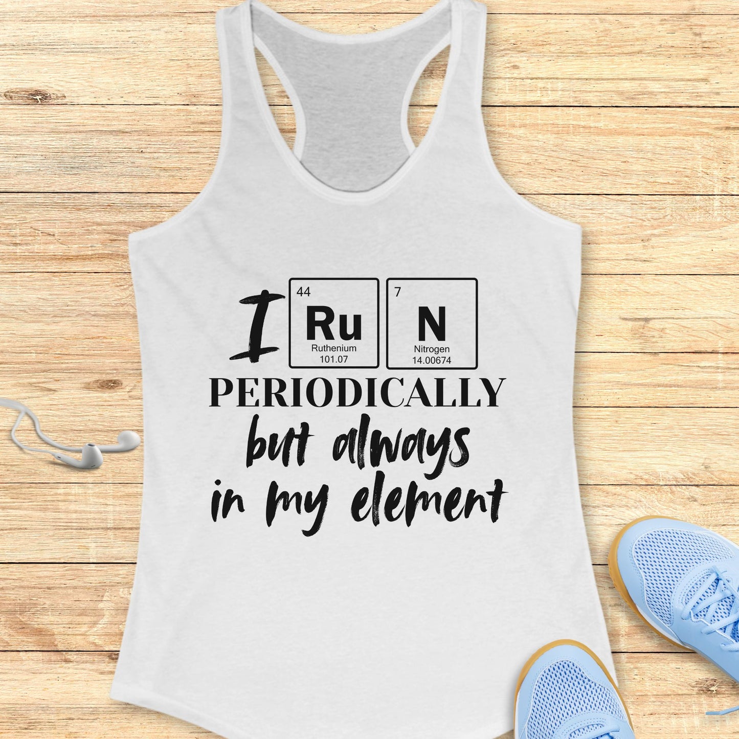 Funny Running Racerback Tank Top  Women Runners I Run Periodically