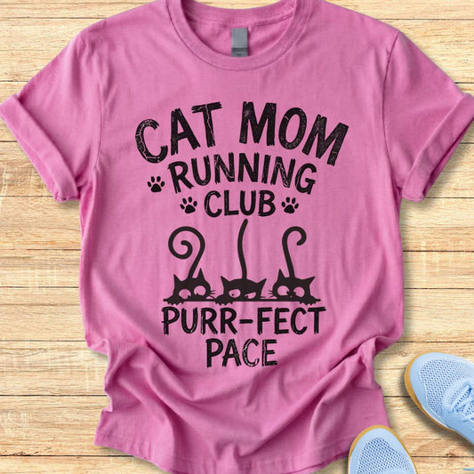 Cat Mom Running Club Unisex Tee