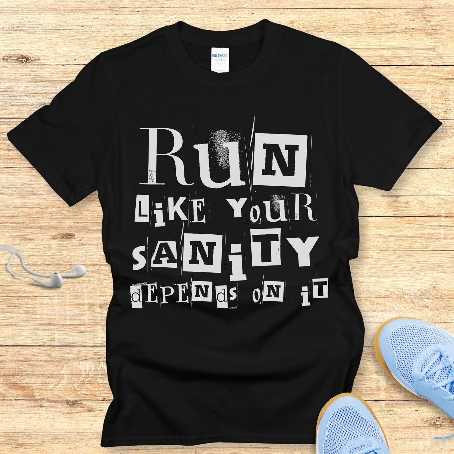 Funny Running Shirt Women Runners T-Shirt Run For Your Sanity
