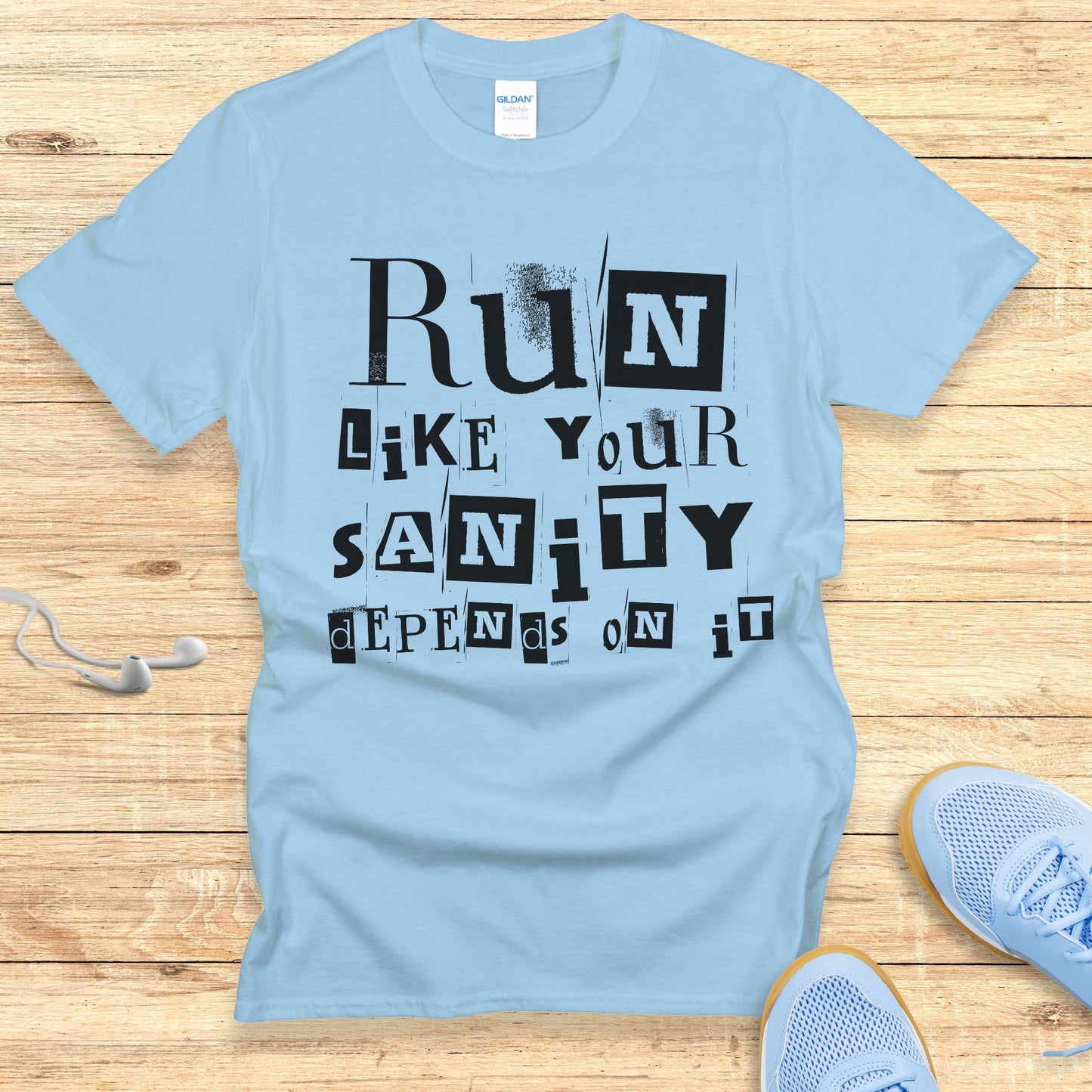 Funny Running Shirt Women Runners T-Shirt Run For Your Sanity
