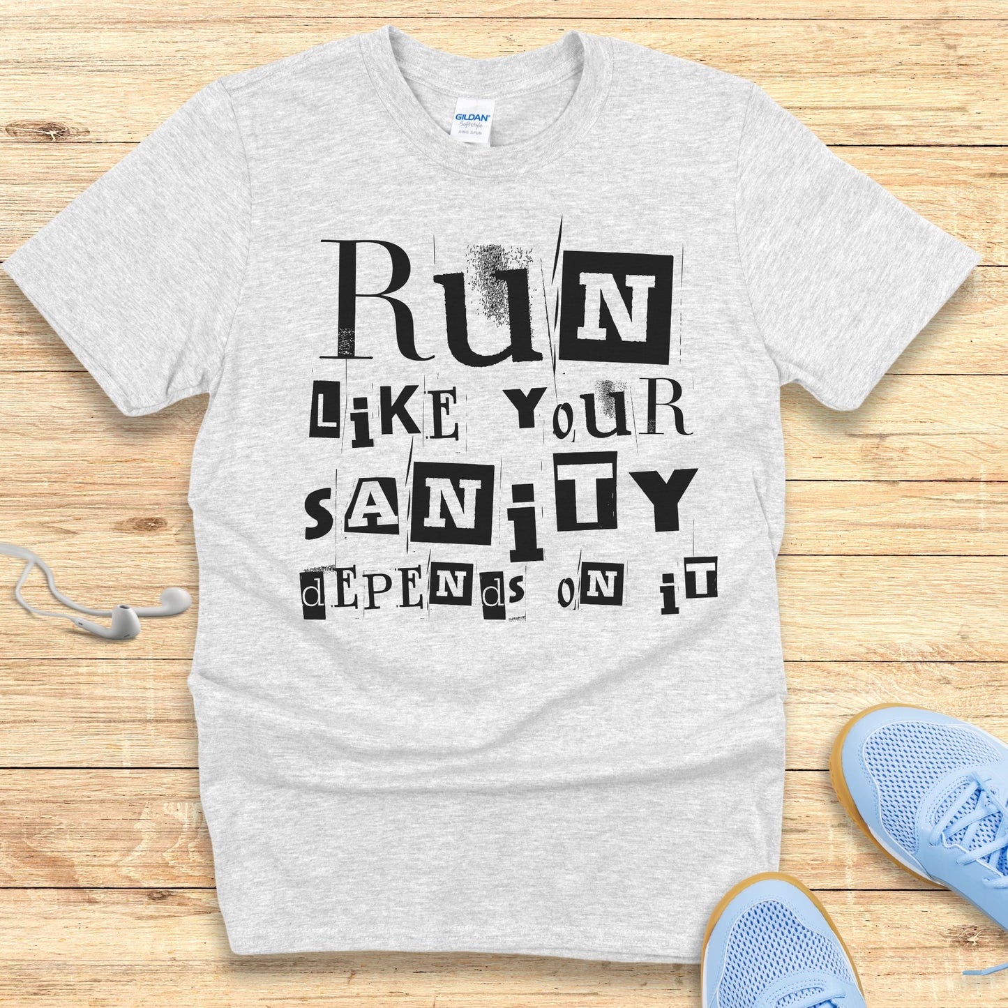 Funny Running Shirt Women Runners T-Shirt Run For Your Sanity