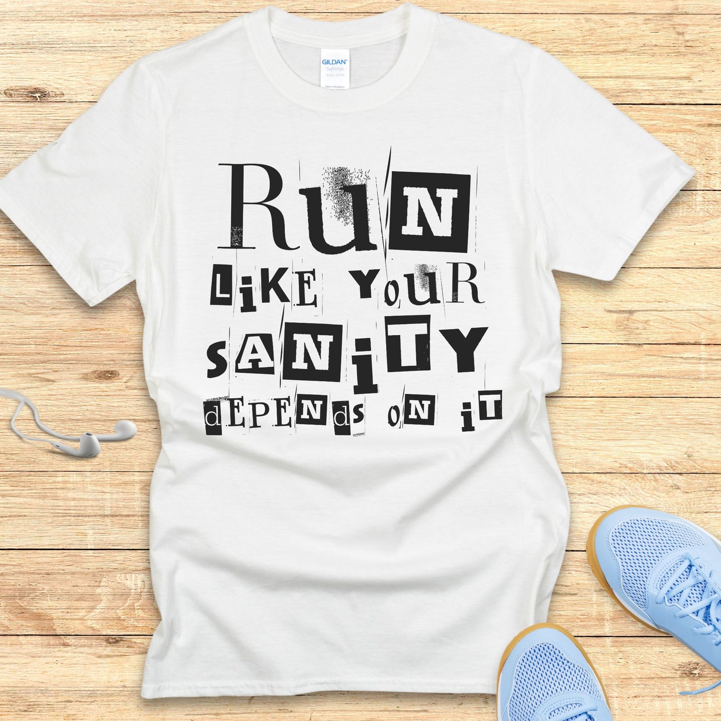 Funny Running Shirt Women Runners T-Shirt Run For Your Sanity