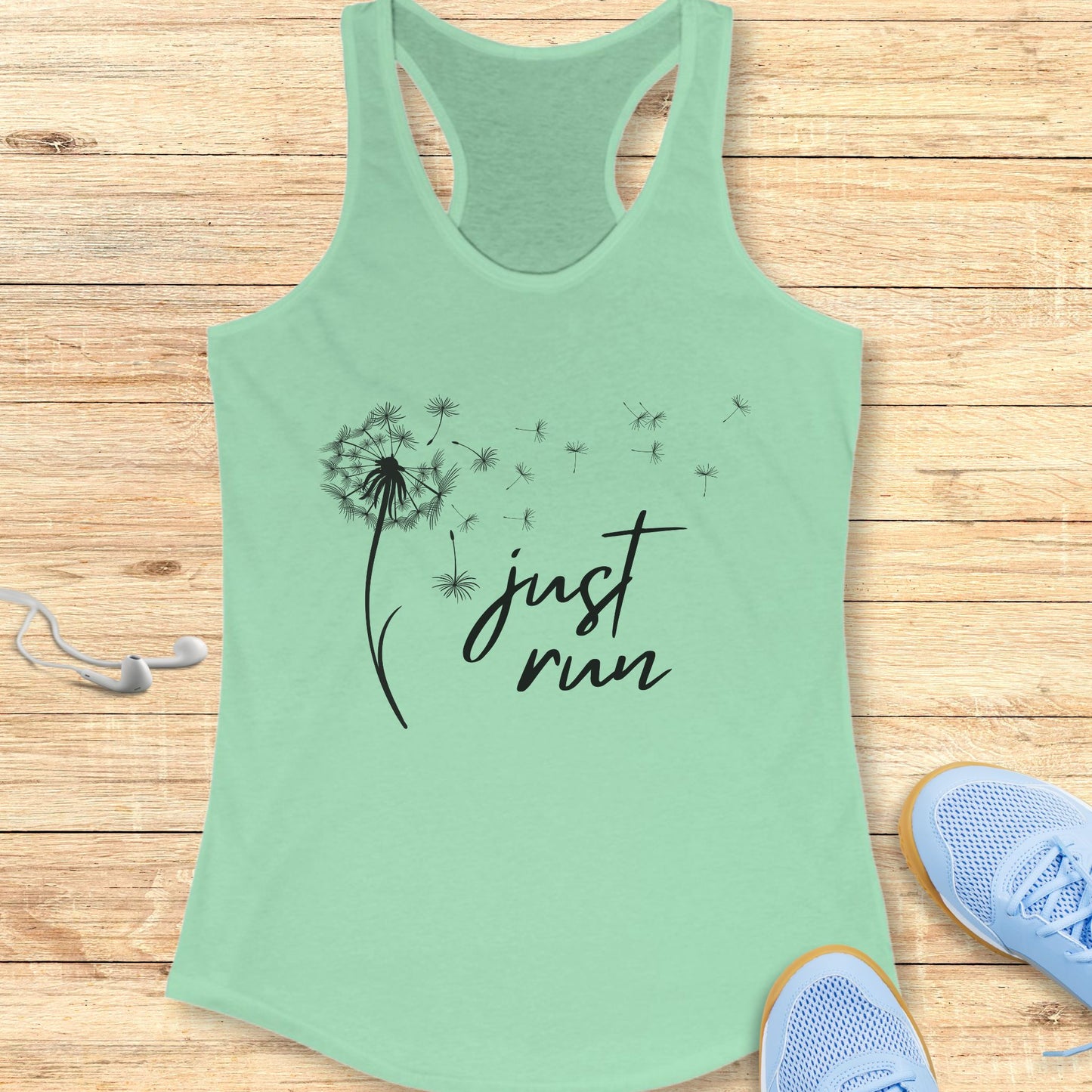 Motivation Running Racerback Tank Top Women Runners Just Run