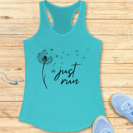 Motivation Running Racerback Tank Top Women Runners Just Run
