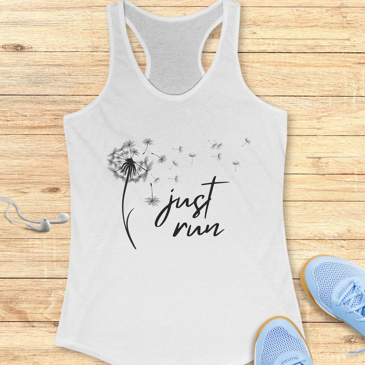 Motivation Running Racerback Tank Top Women Runners Just Run