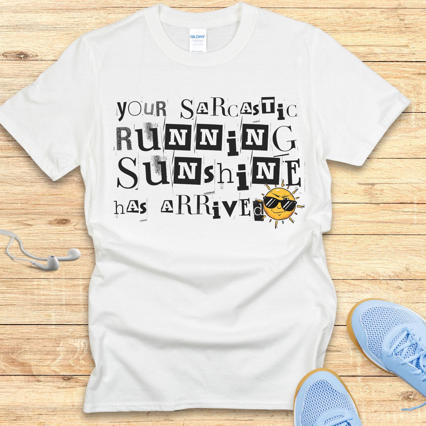Funny Running Shirt Women Runners T-Shirt Sarcastic Running Sunshine