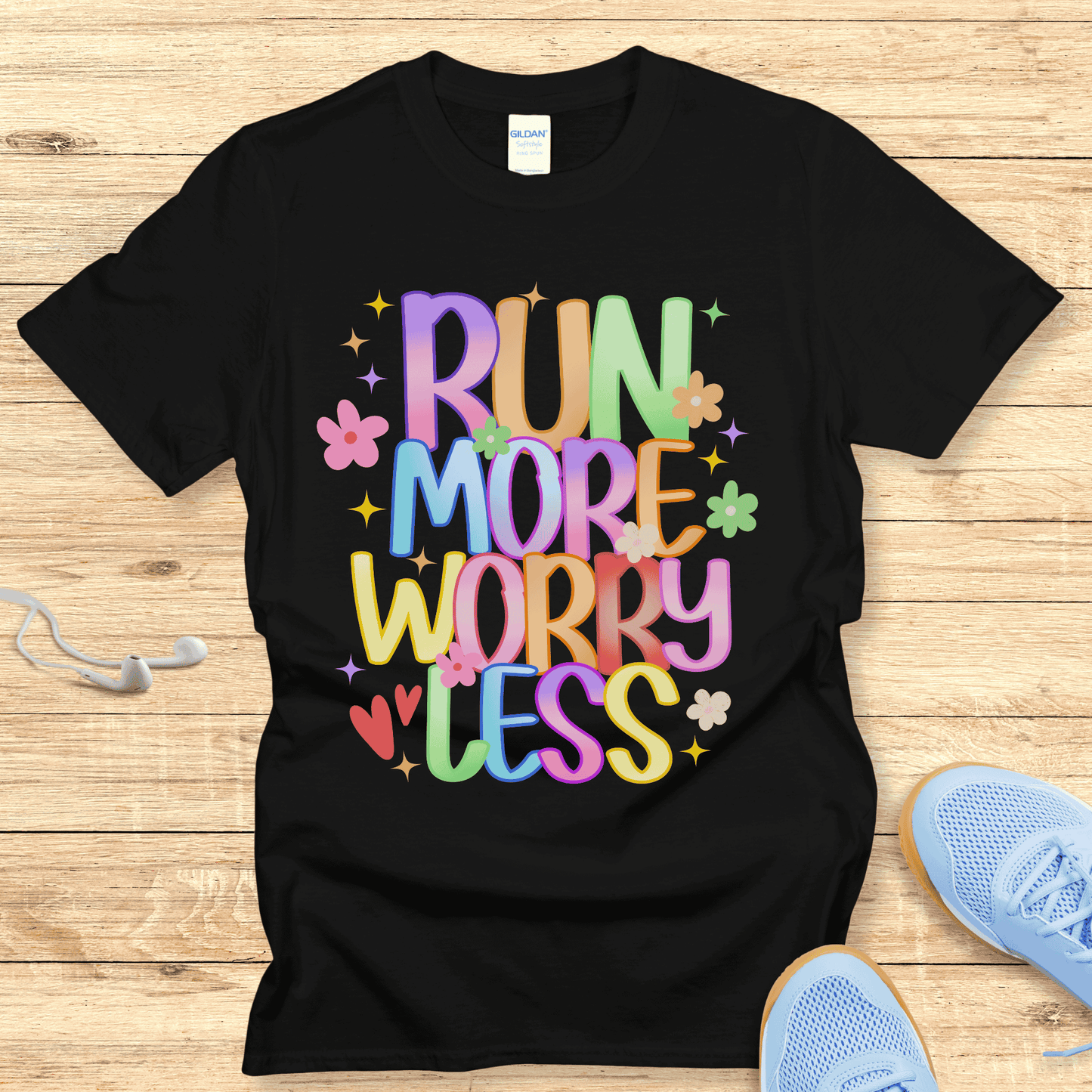 Wellness Running Shirt for Women - Run More Worry Less