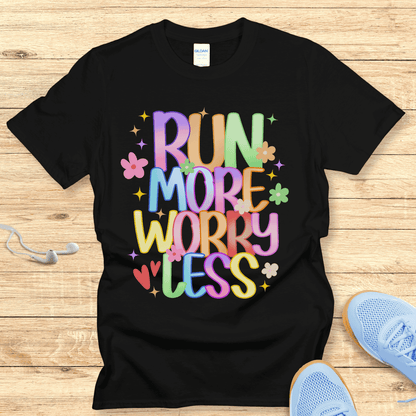 Wellness Running Shirt for Women - Run More Worry Less