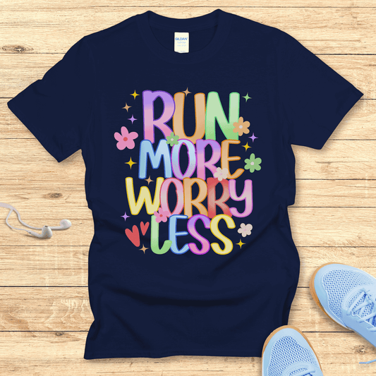 Wellness Running Shirt for Women - Run More Worry Less