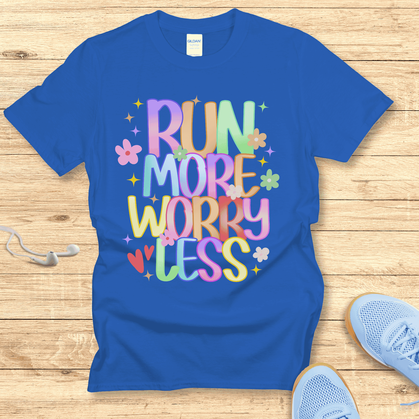 Wellness Running Shirt for Women - Run More Worry Less