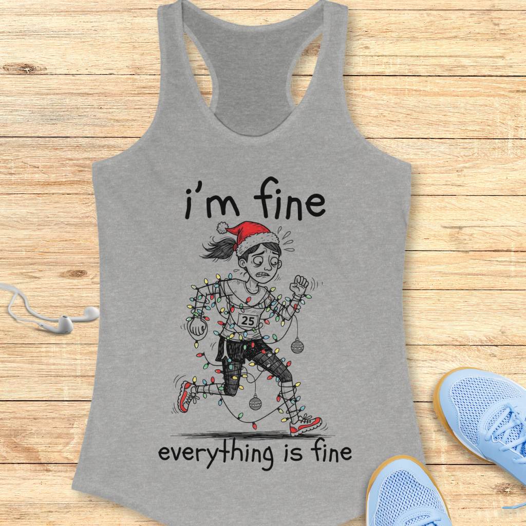 I'm Fine Xmas Tank Top