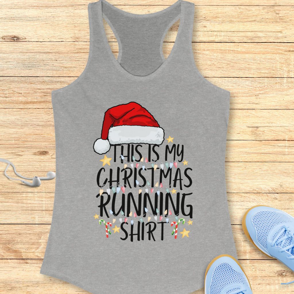 Xmas Running Shirt Tank Top