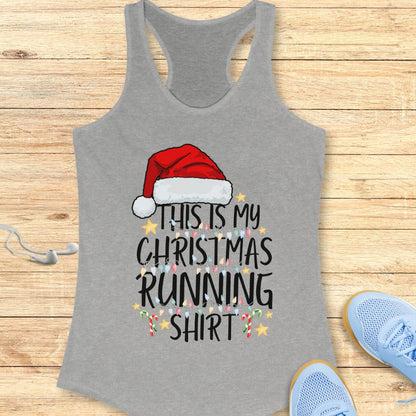 Xmas Running Shirt Tank Top