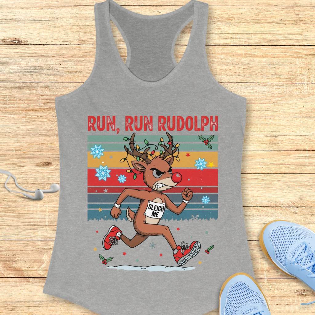 Run Rudolph Tank Top