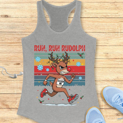 Run Rudolph Tank Top