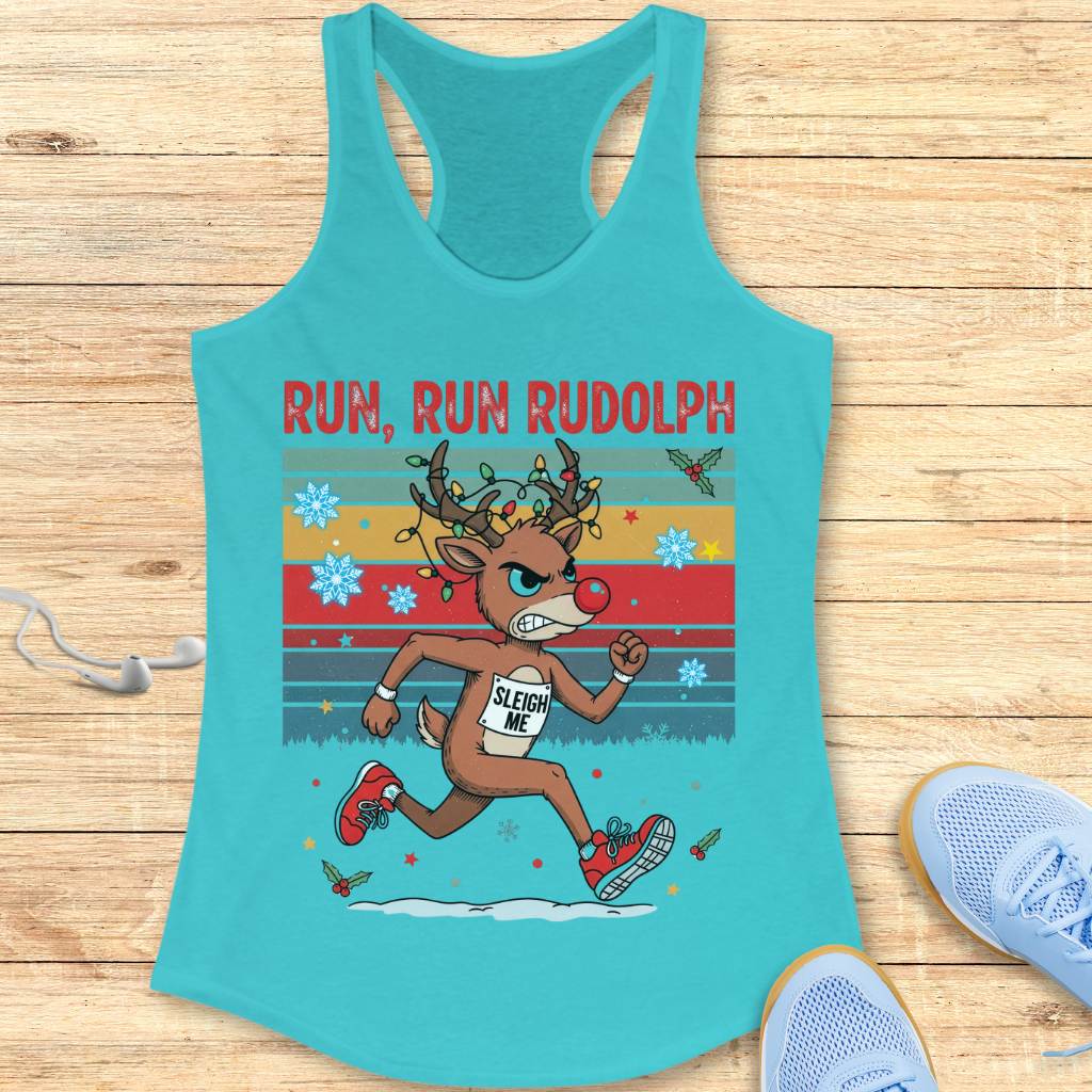 Run Rudolph Tank Top
