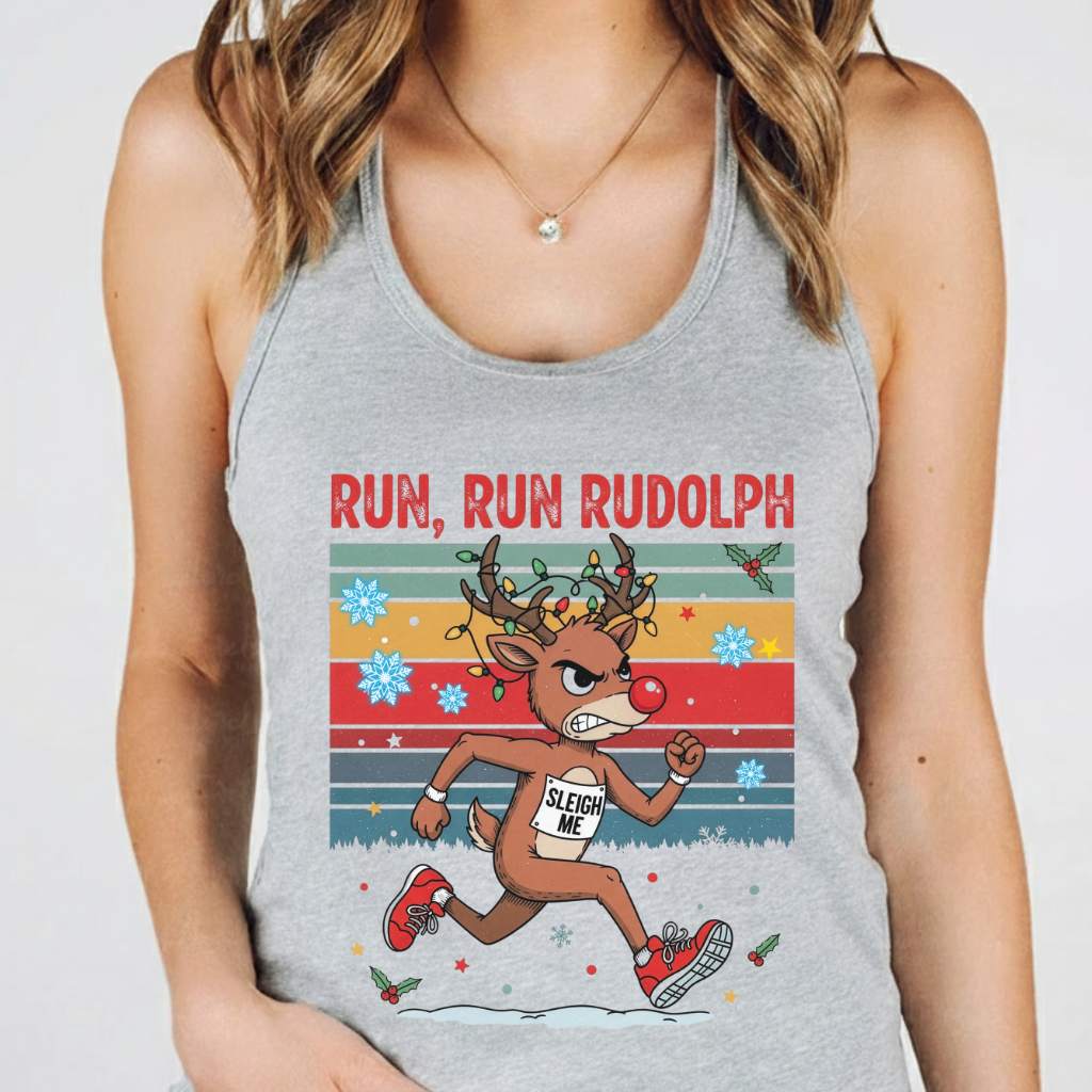 Run Rudolph Tank Top